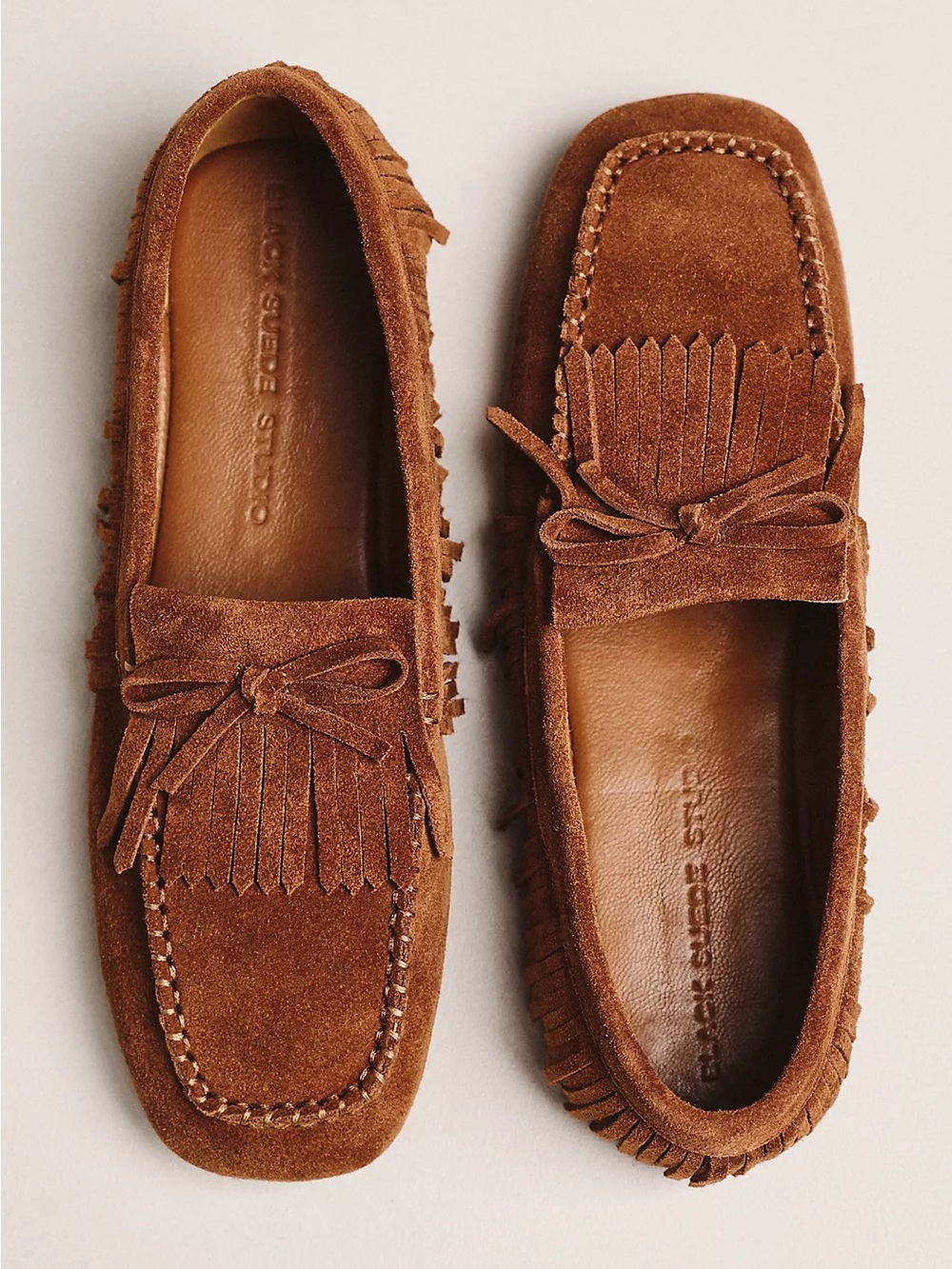 Black suede studio Black Suede Studio Yara Teddy Kiltie Loafers